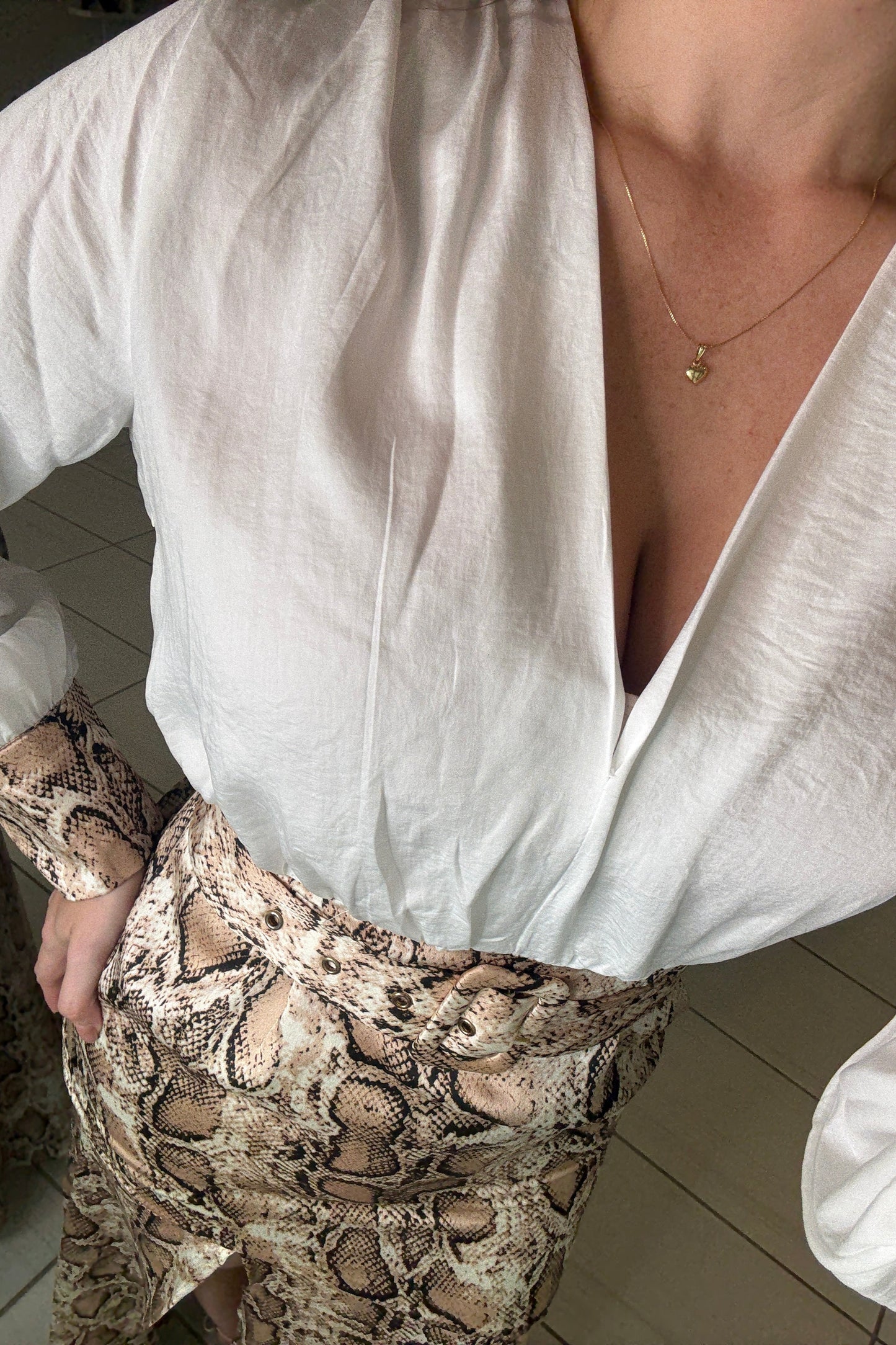 Viper Desire White Maxi Dress