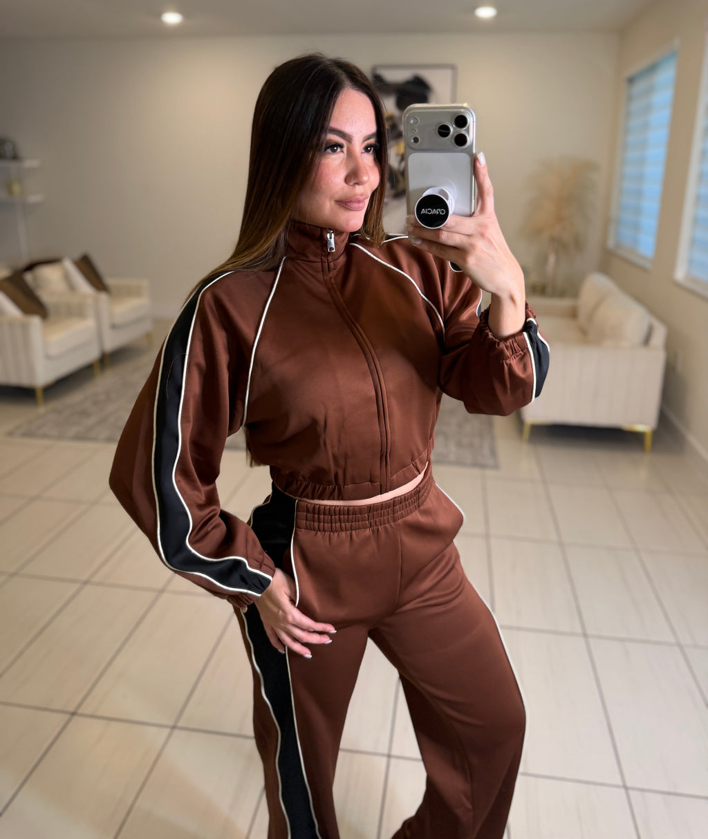 Espresso Element Brown Pant Set