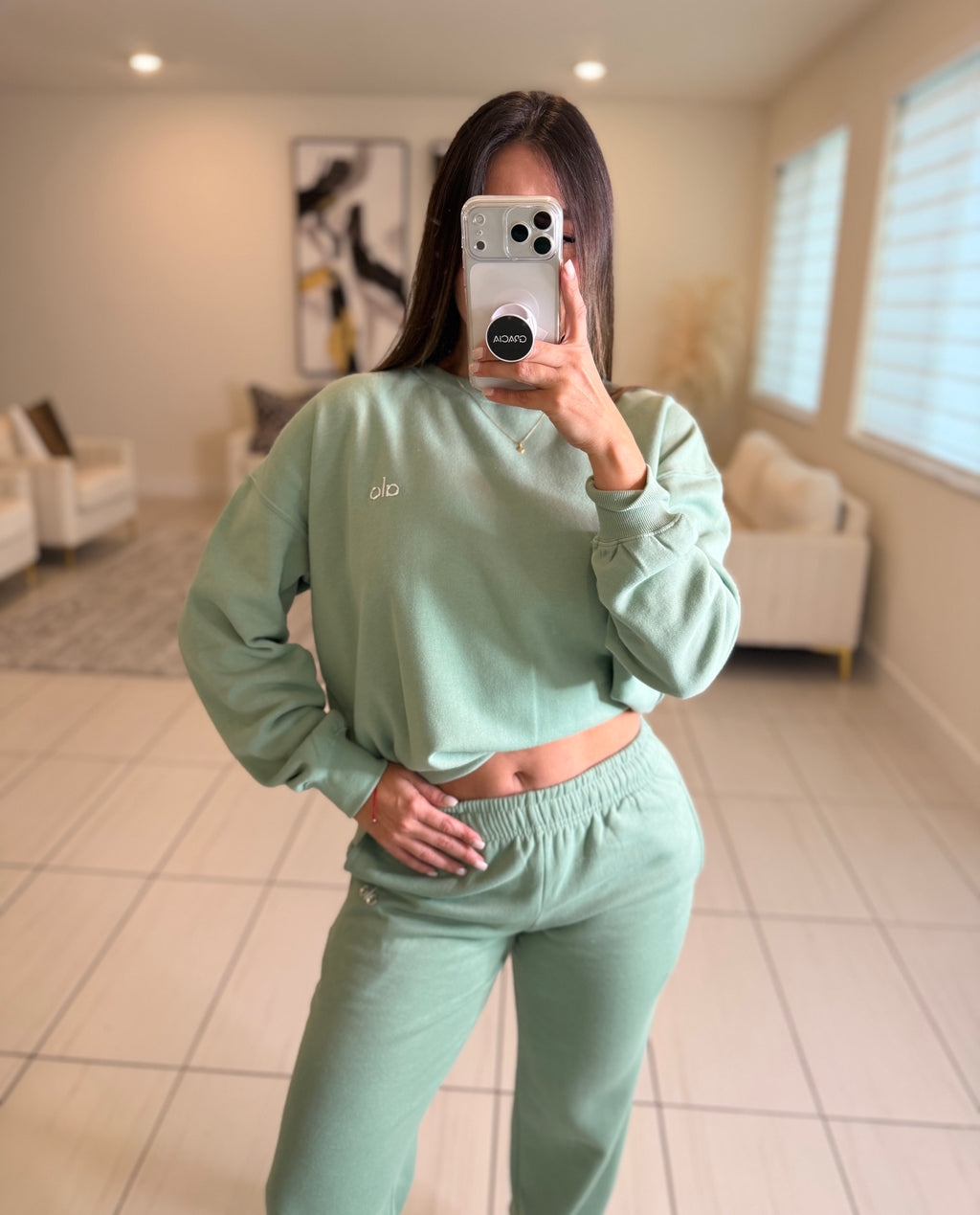Serenity Halo Green Pant Set