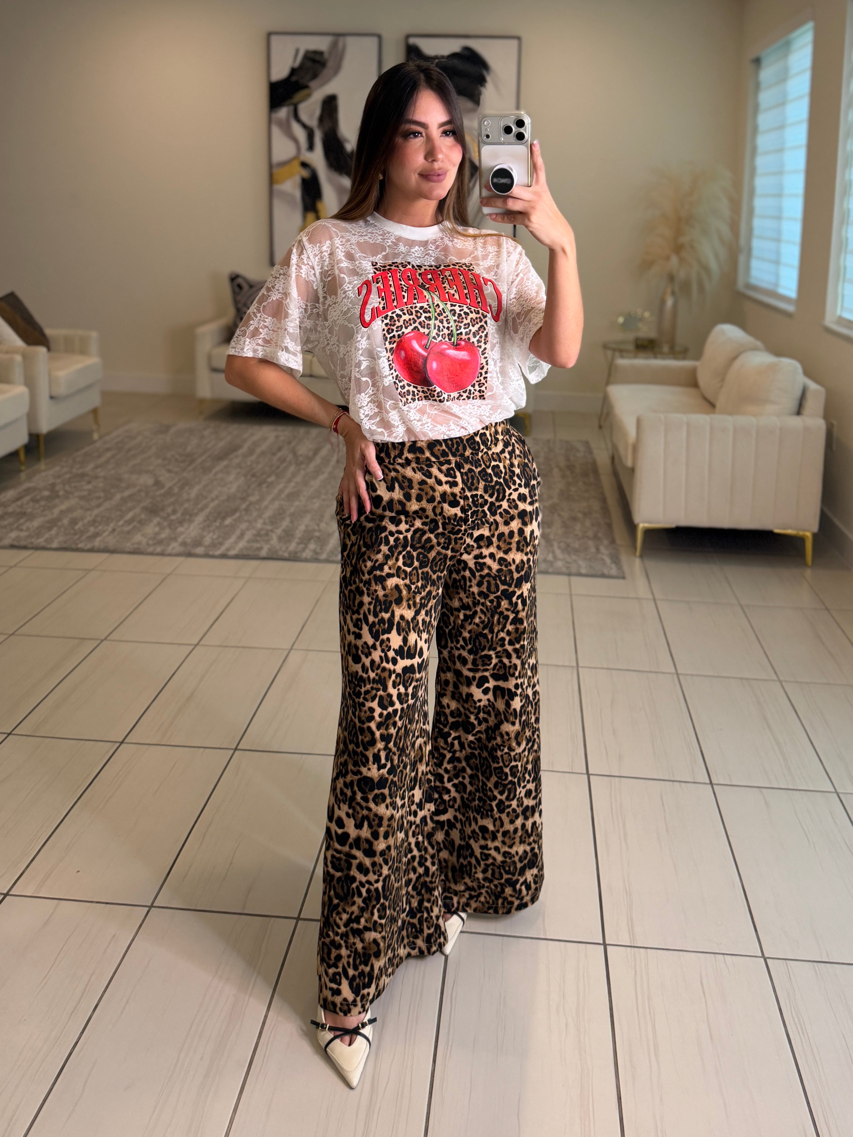 Cherries White Tshirt