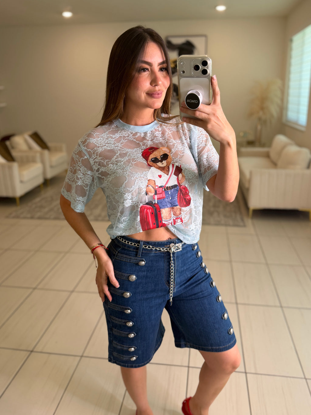 Cuttest Bear Blue Tshirt