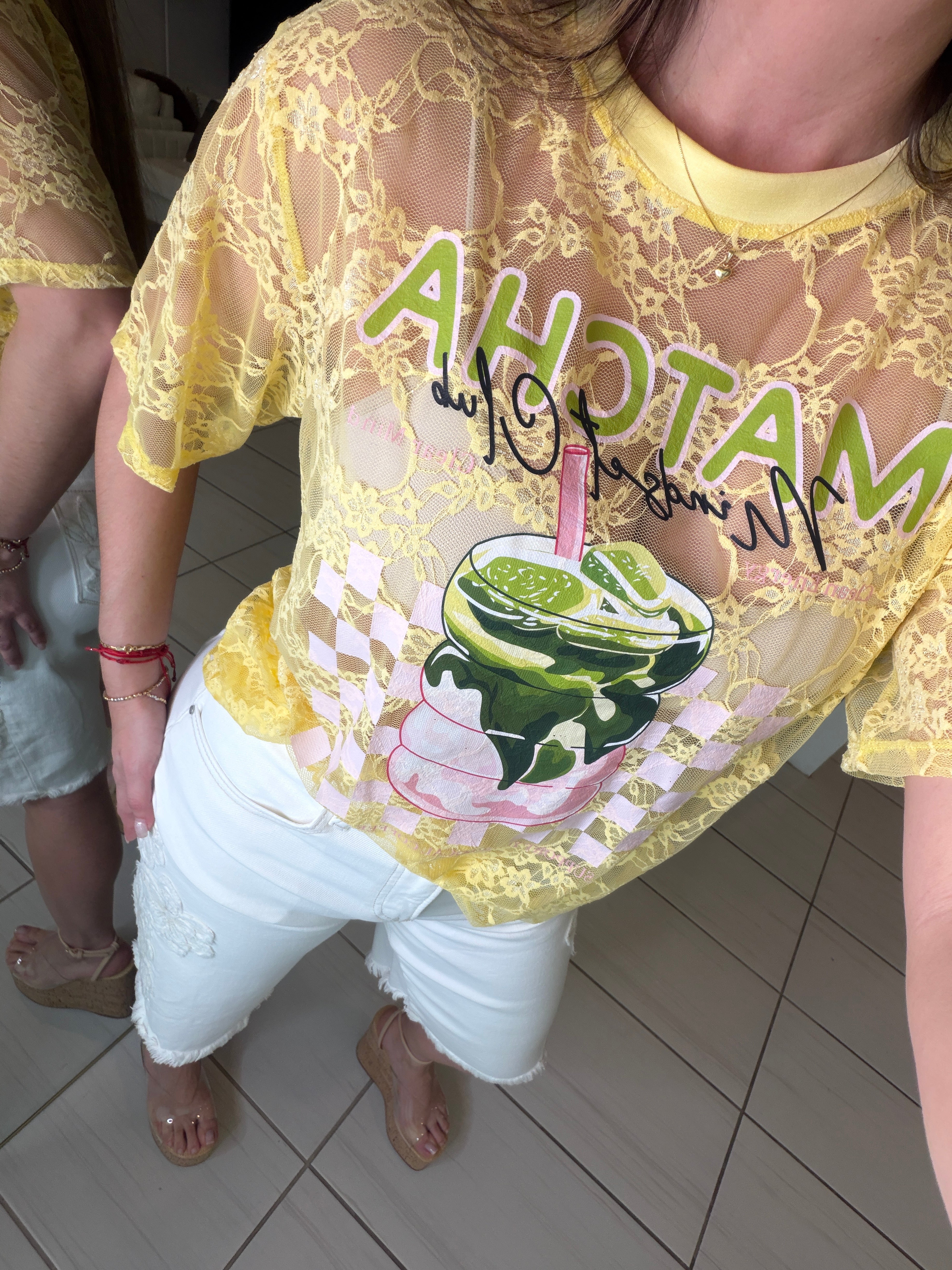 Matcha Club Yellow Tshirt