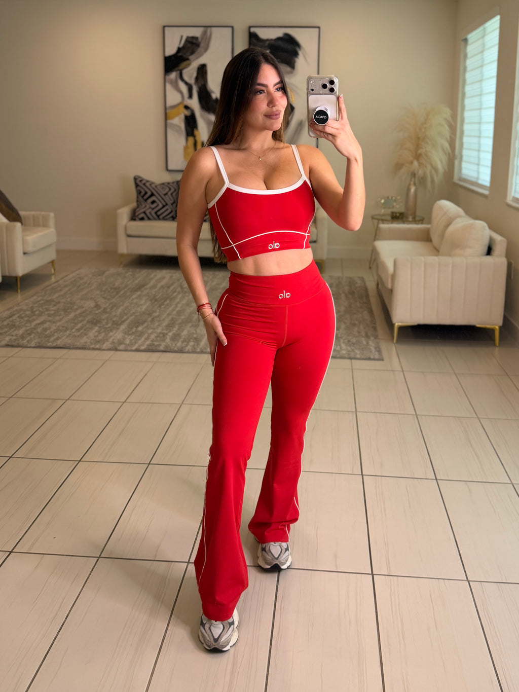 Airbrush Halo Red Pants Set