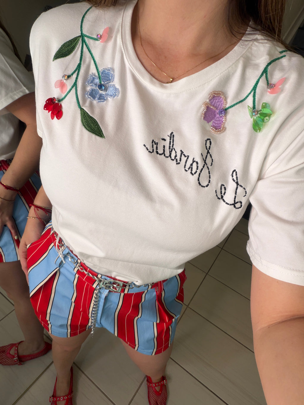 Le Jardin White Tshirt