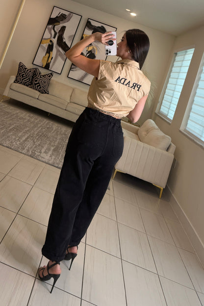 Iconic Khaki Top