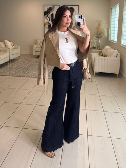 Refined Flow Dark Denim Pants