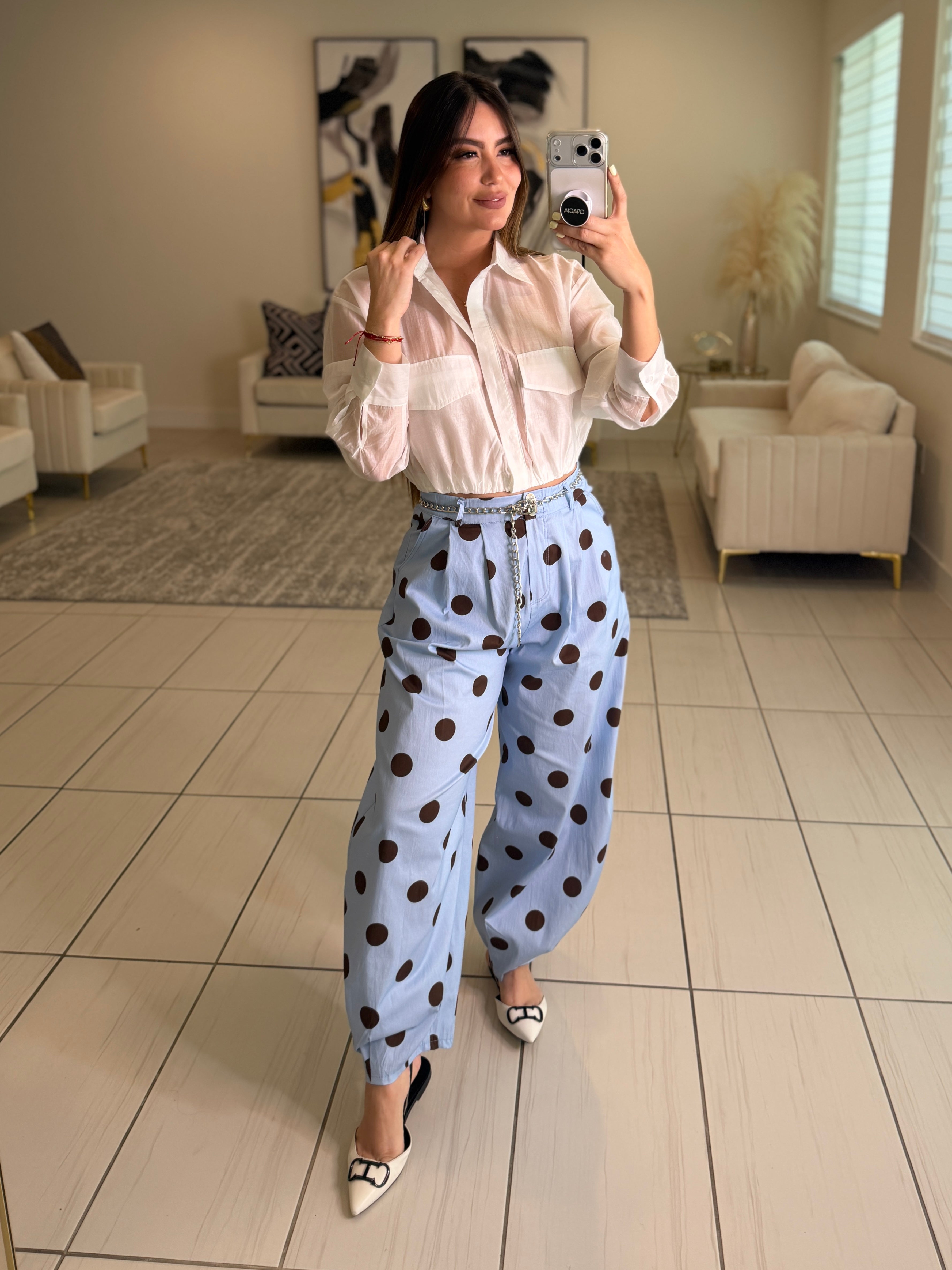 Lovely Dots Blue Pants