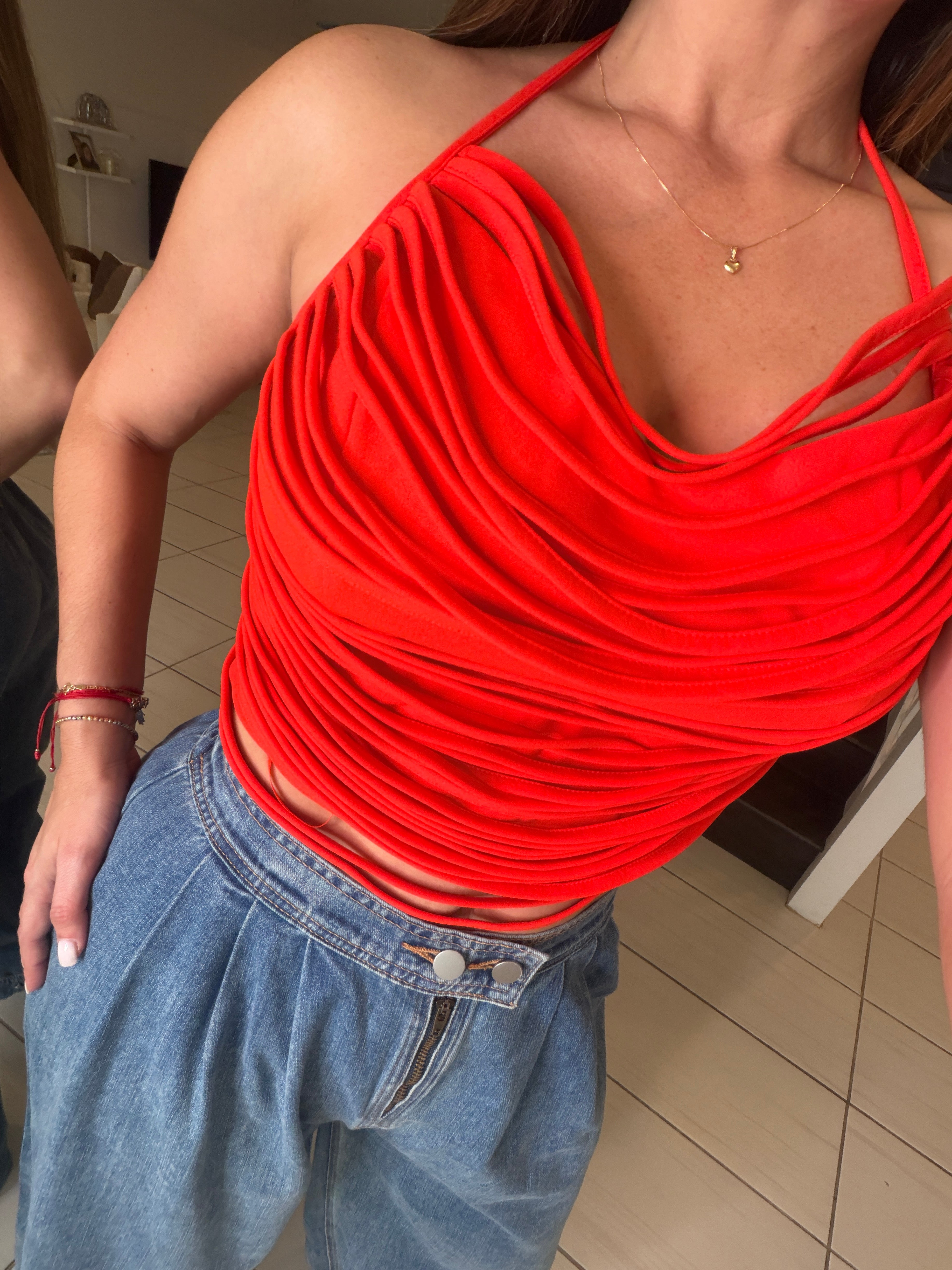 Fringe Muse Red Top
