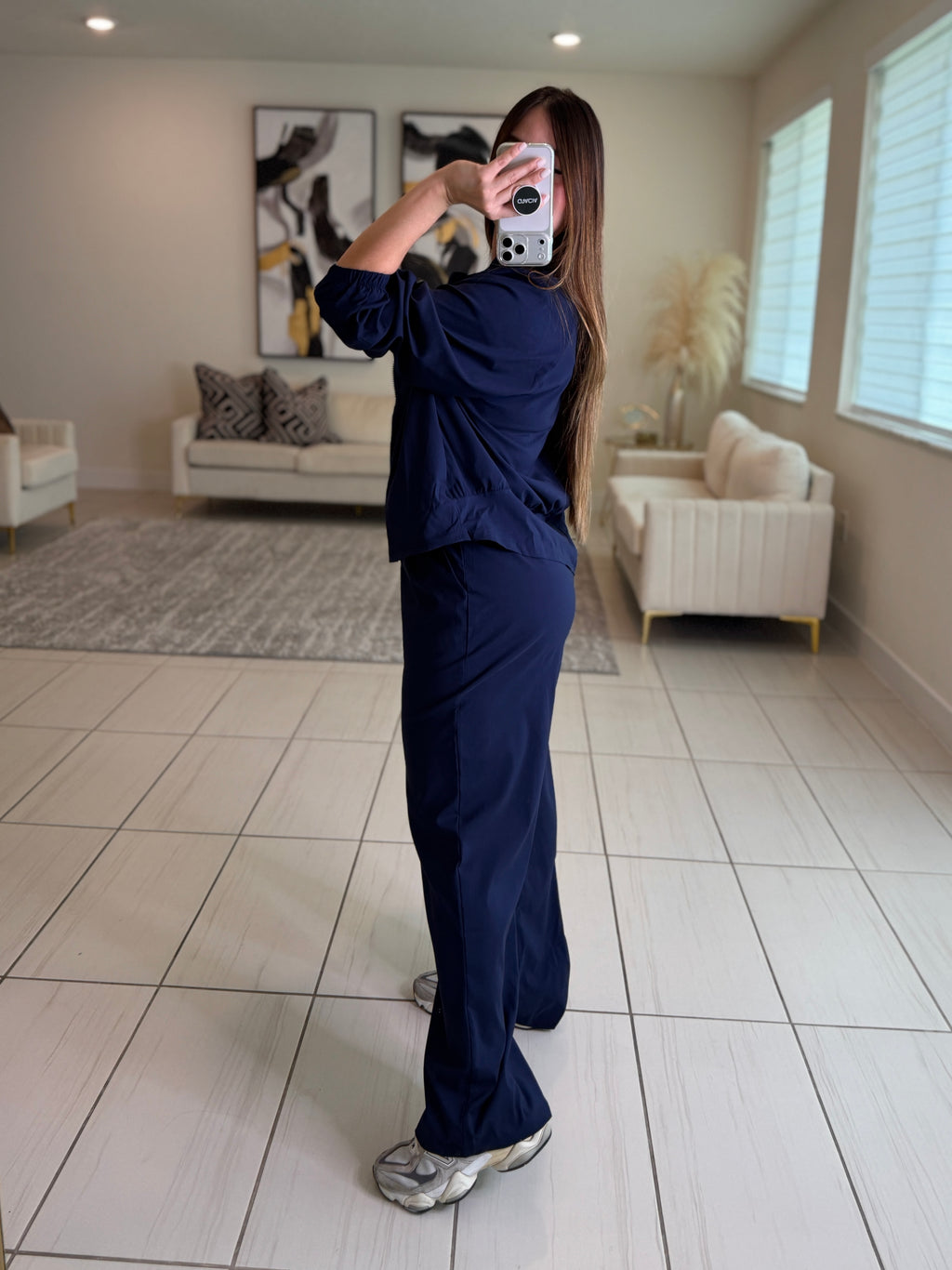 Suit Up Halo Navy Blue Set Pants
