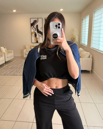 Iconic Muse Black Pant Set