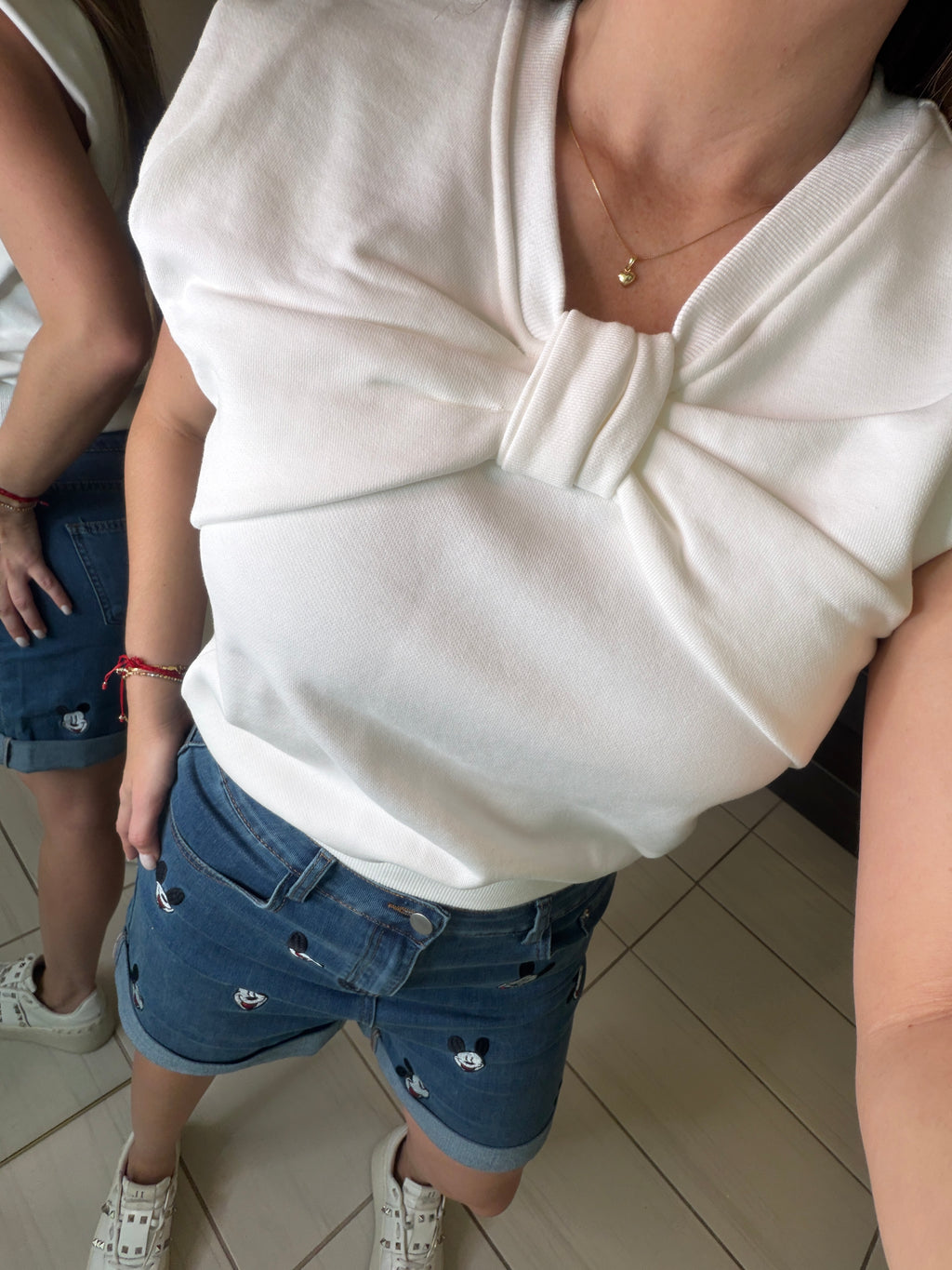 Angelic Bow White Top