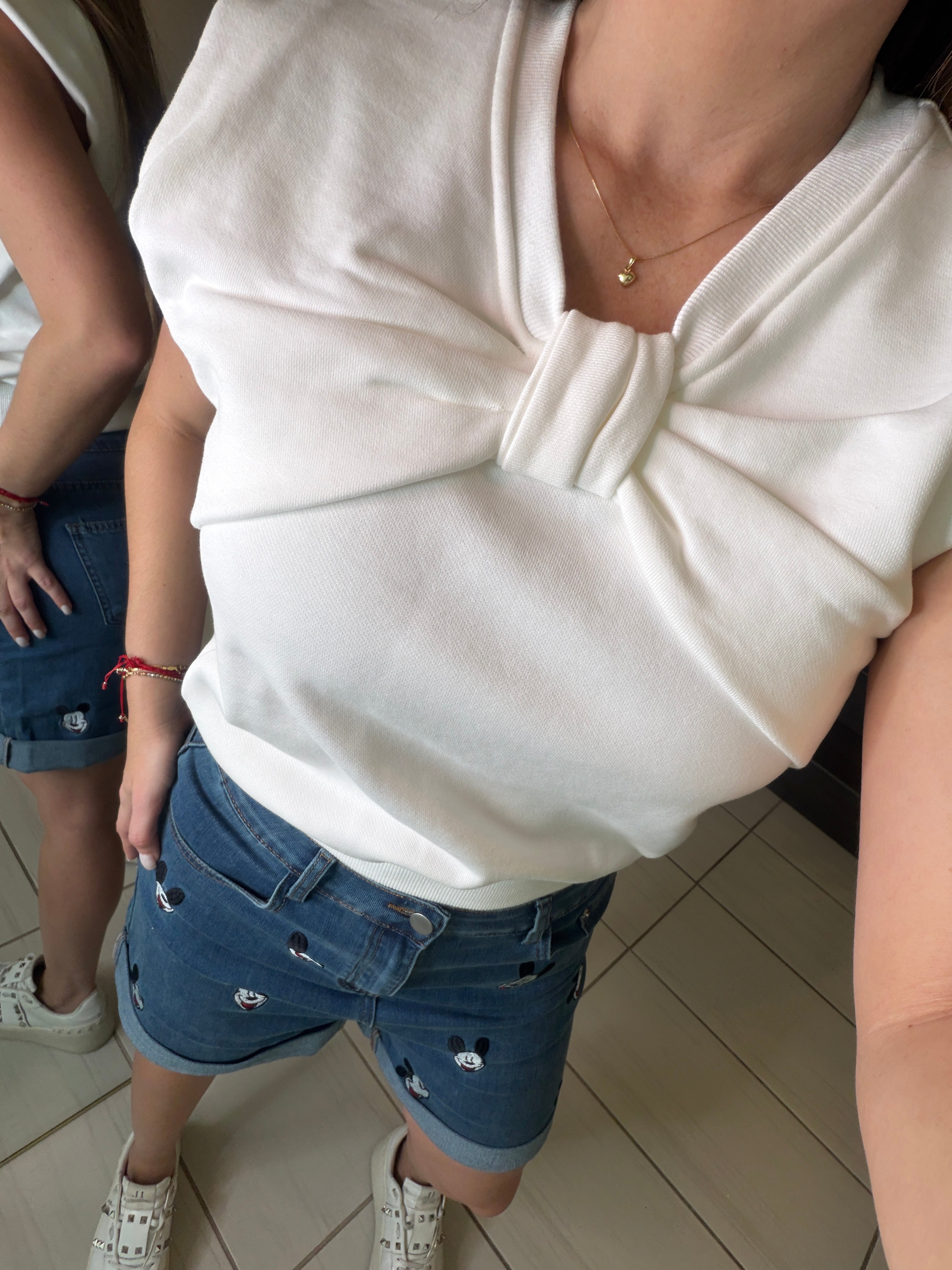 Angelic Bow White Top