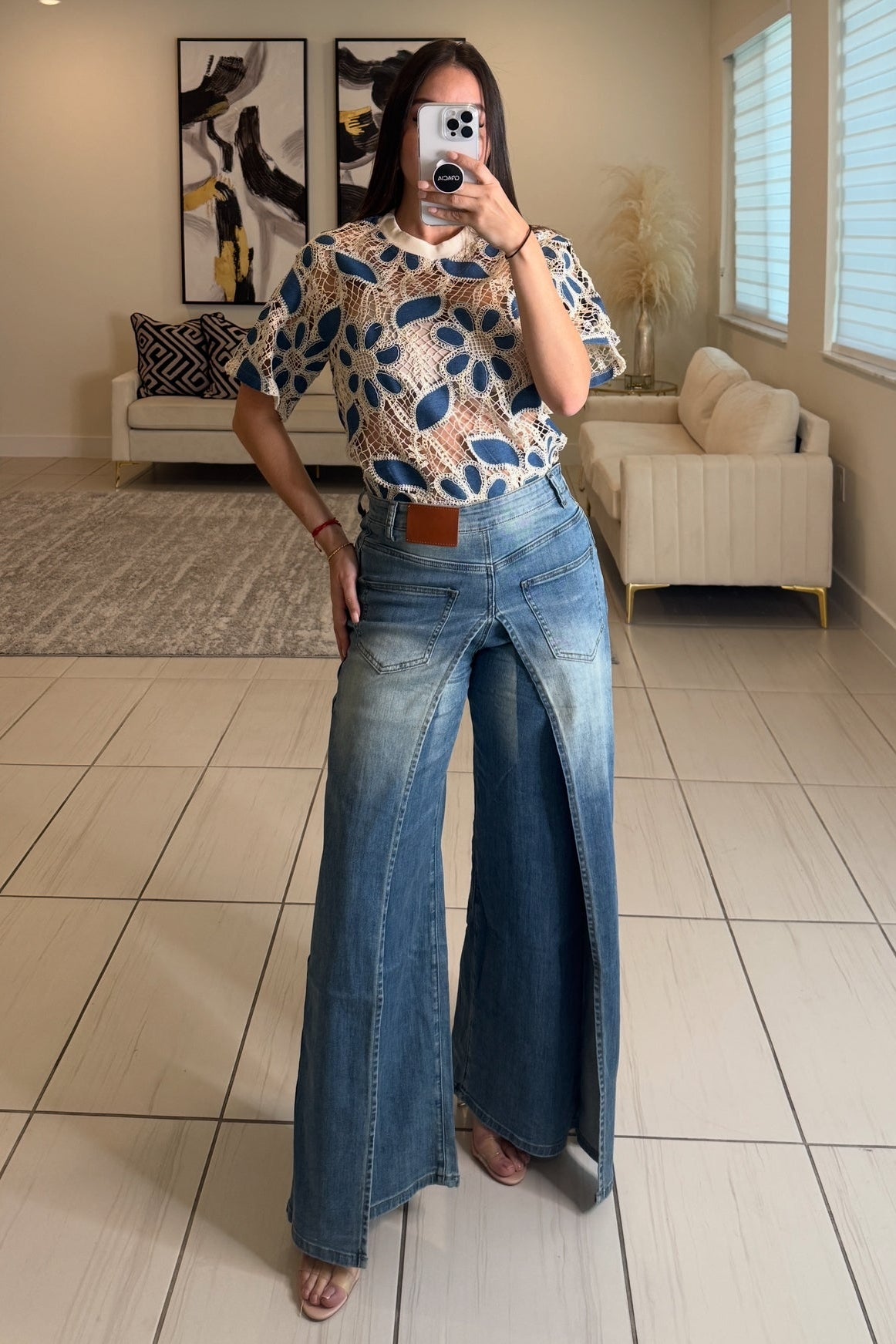 Empowered Feeling Denim Pants