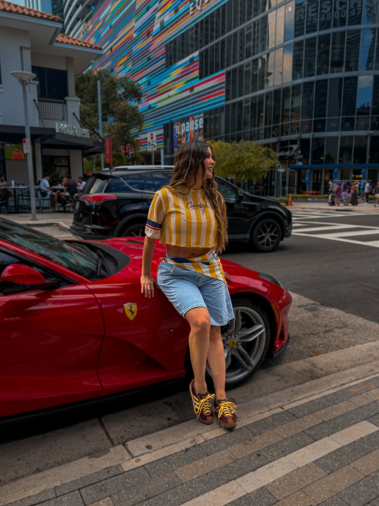 Colombiana Style Yellow CropTop Combo