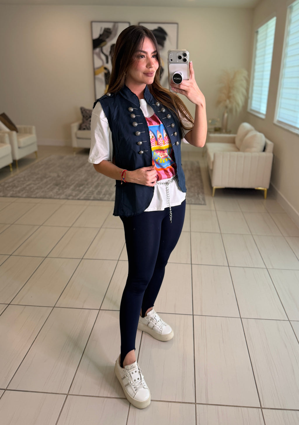 Napoleon Navy Blue Vest Jacket