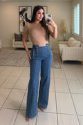Epic Brown Button Denim Pants