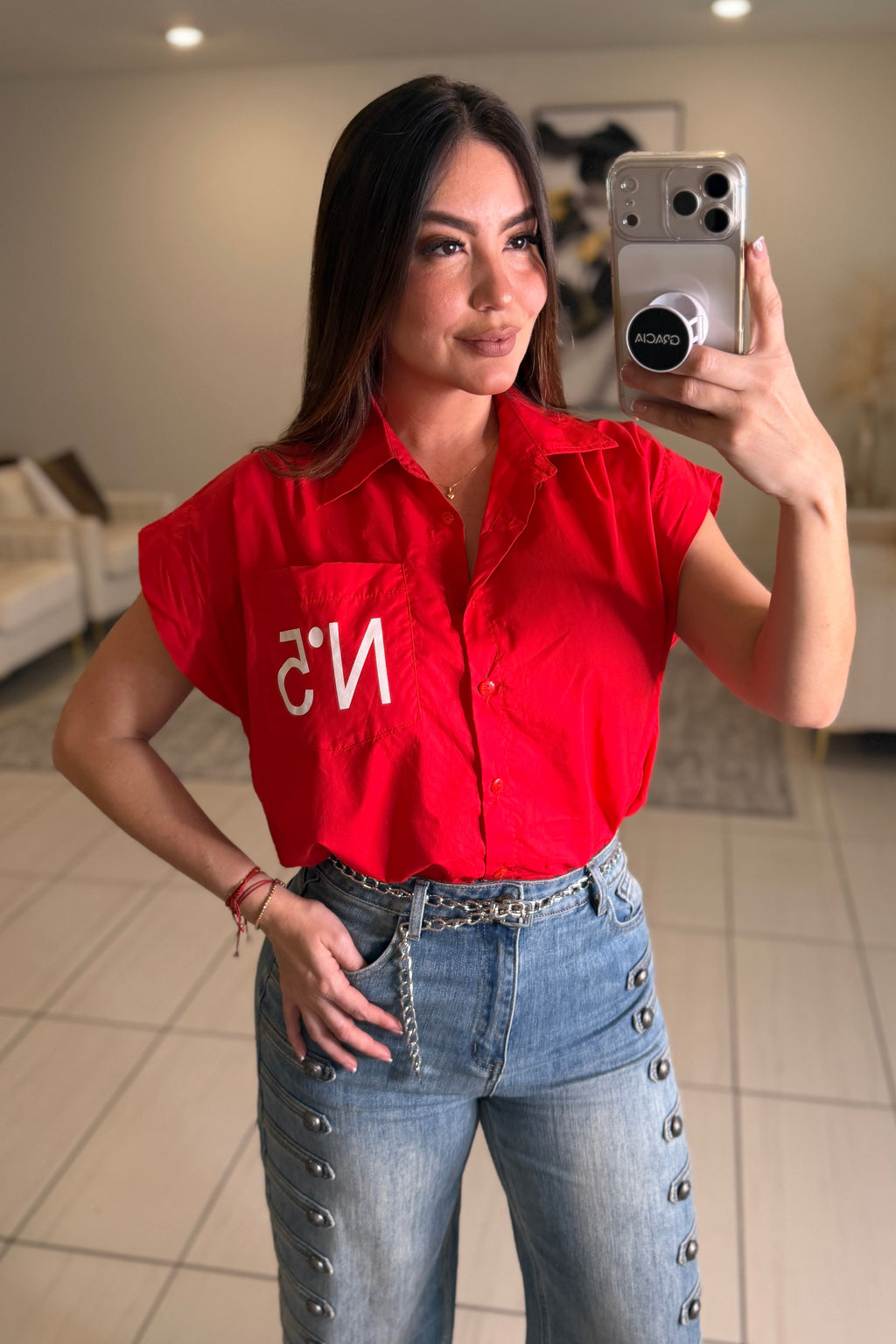 Charming Red Shirt