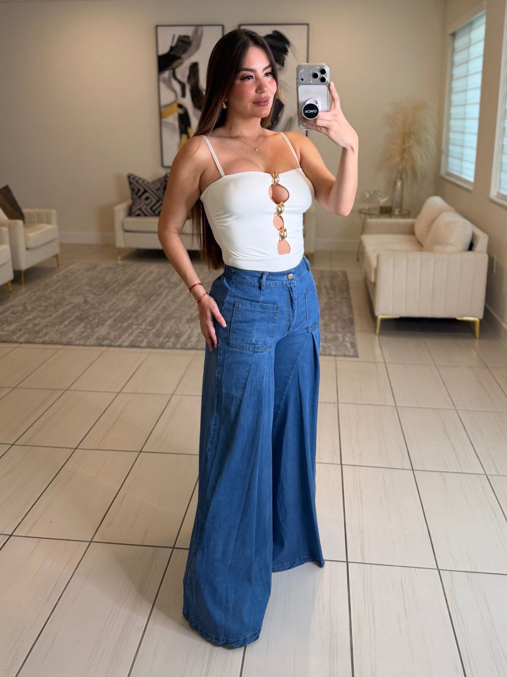 Iconic Flare Soft Denim Pants