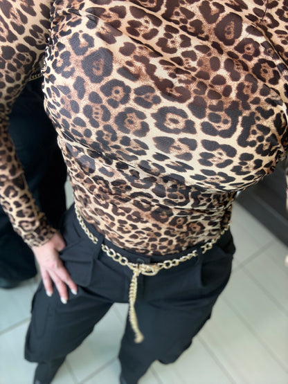 Wild Passion Leopard Print Bodysuit