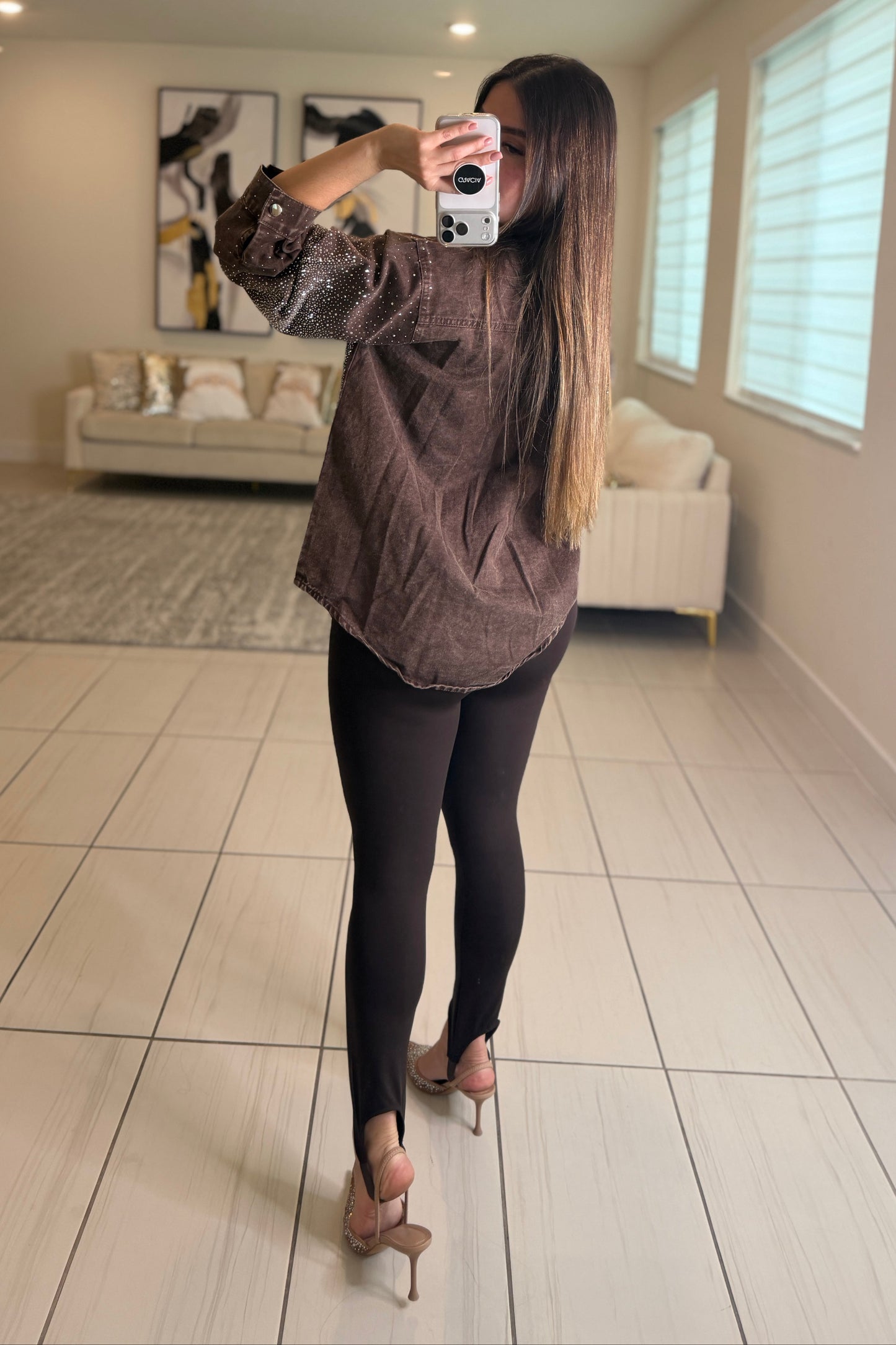 Power Sculpt Brown Leggings