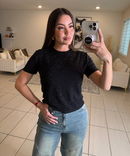 Midnight Shine Black Top