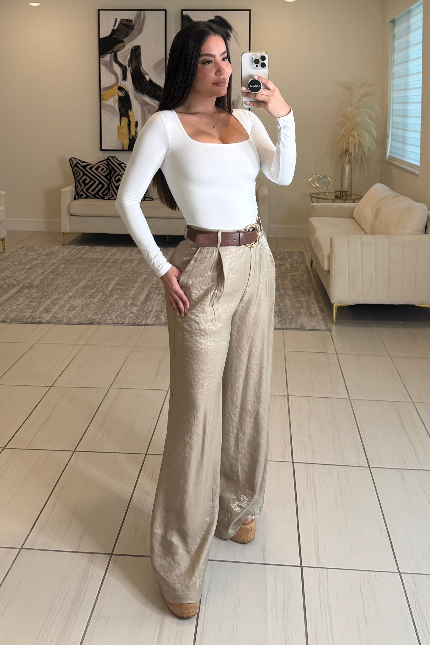 Crush Hour White Bodysuit
