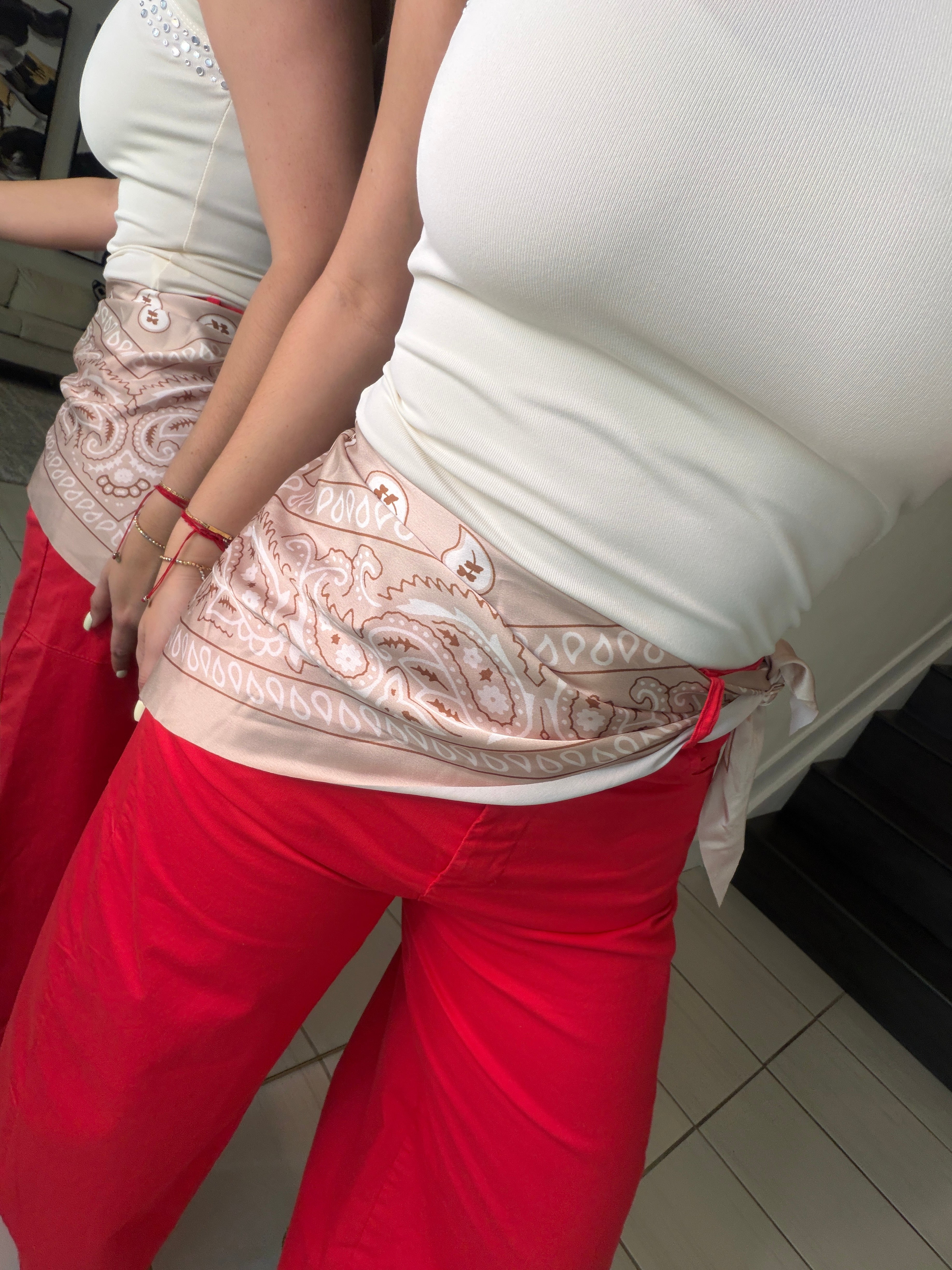 Gravity Scarf Red Barrel Pants