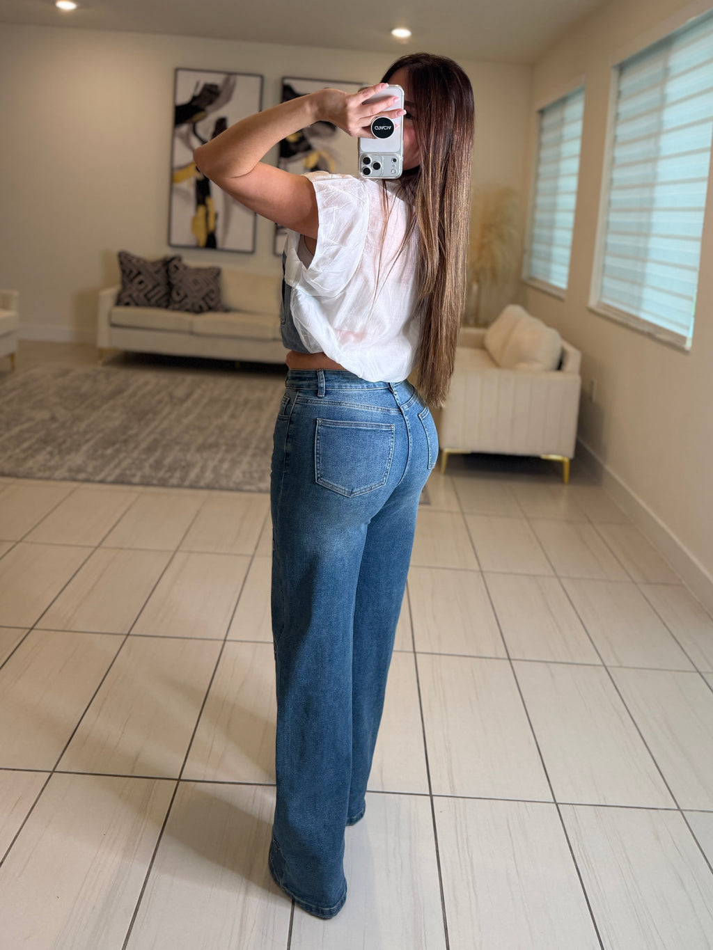 Parisian Contrast White Top