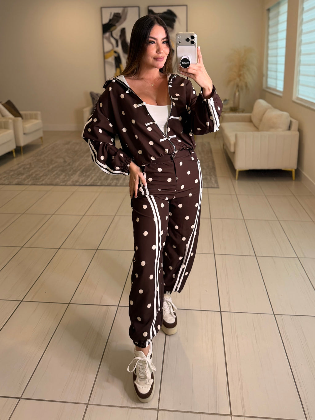 Oriental Polka Muse Brown Set