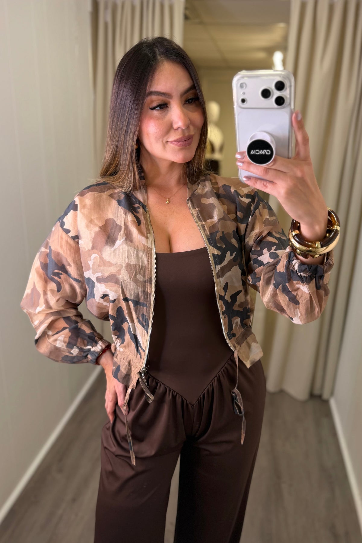 Army Chic Camo Brown Jacket