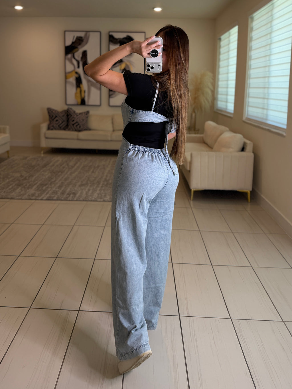 Divine Mirage Light Denim Jumpsuit