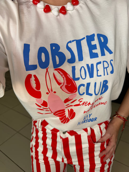 Lobsters Lovers White Tshirt