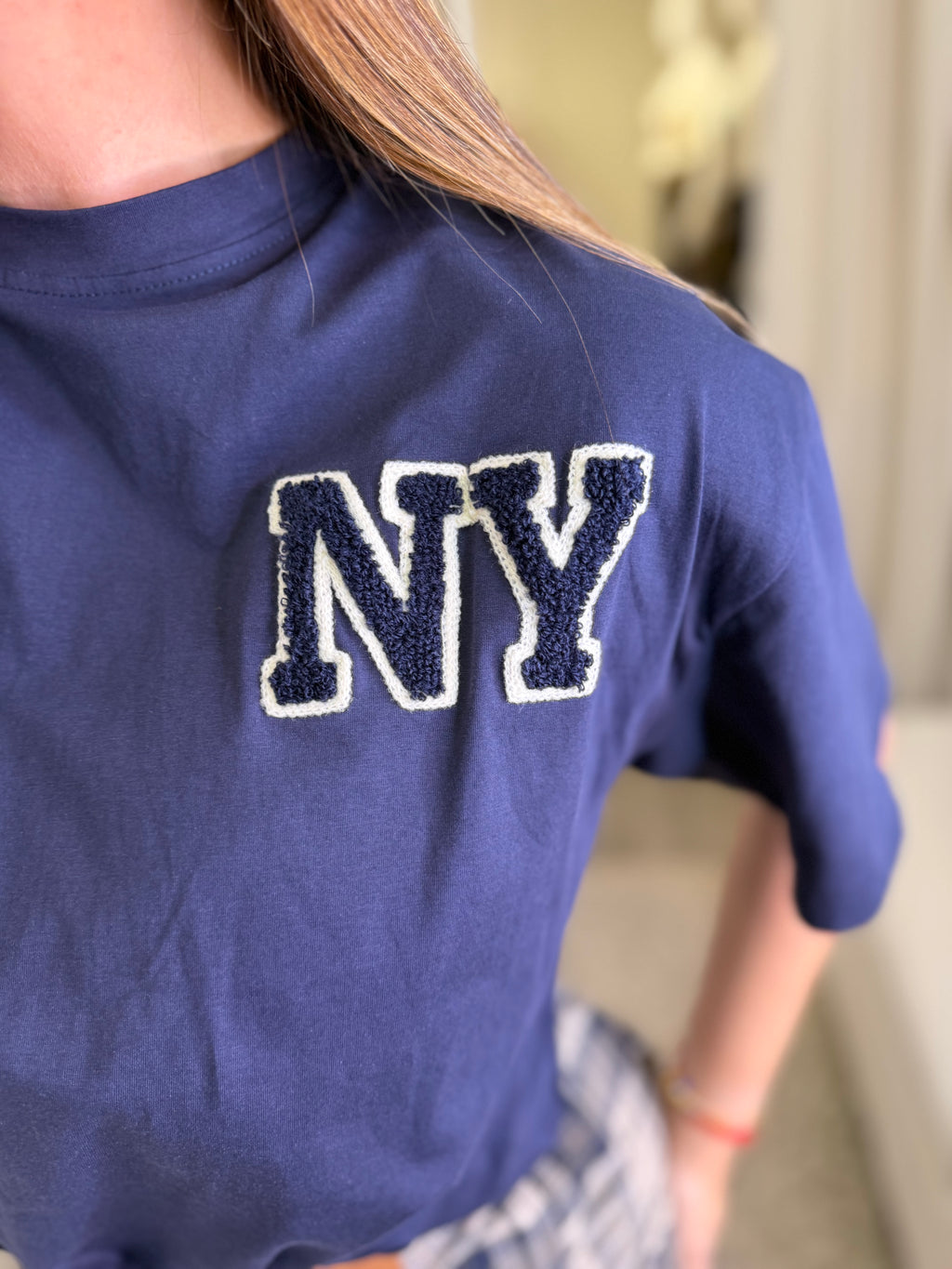 New York Varsity Navy Blue Tshirt