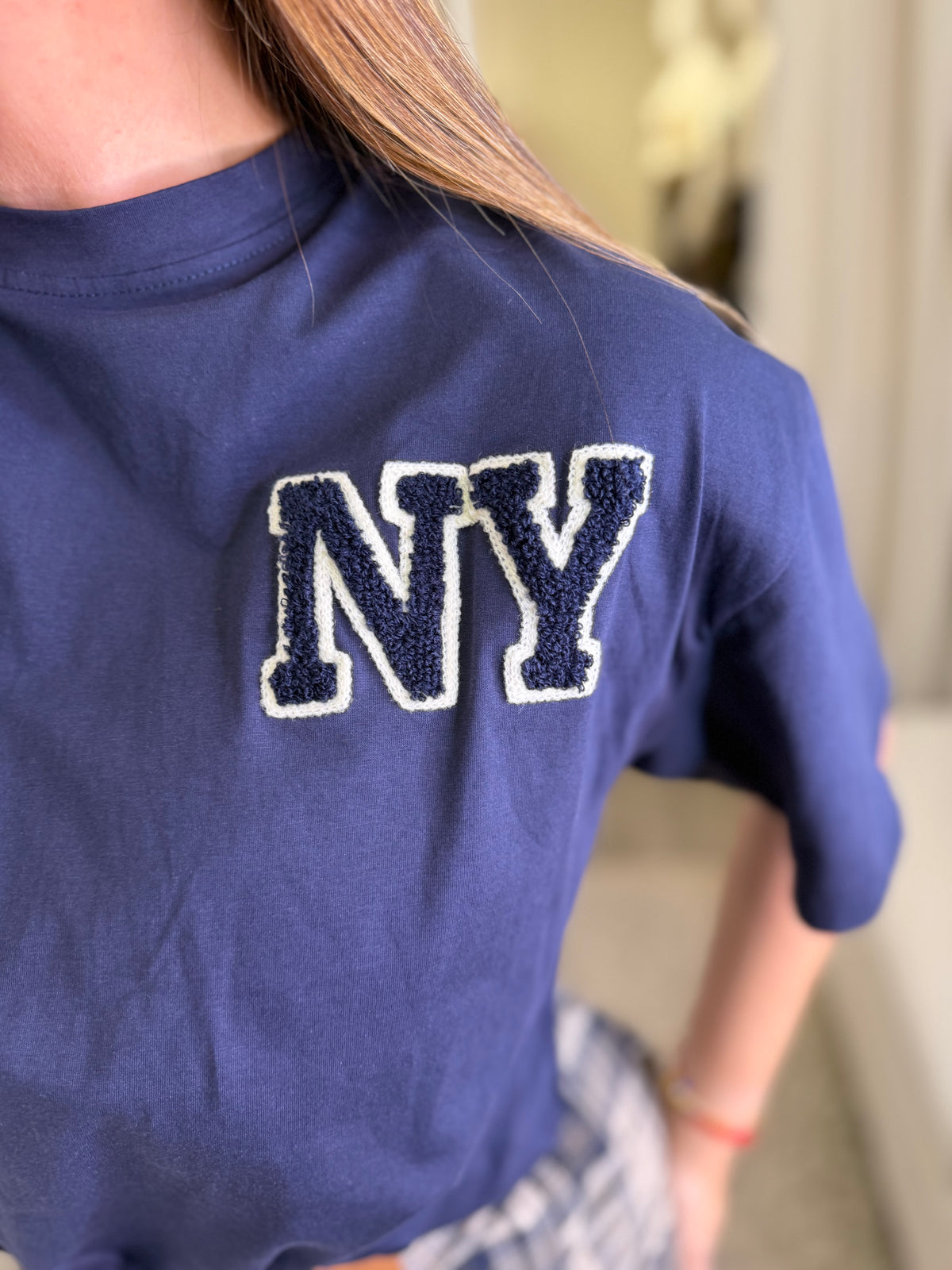 New York Varsity Navy Blue Tshirt