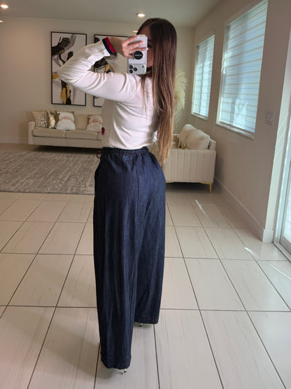 Lustrate Line Dark Denim Pants