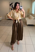 Fabulosity Brown Balloon Pants
