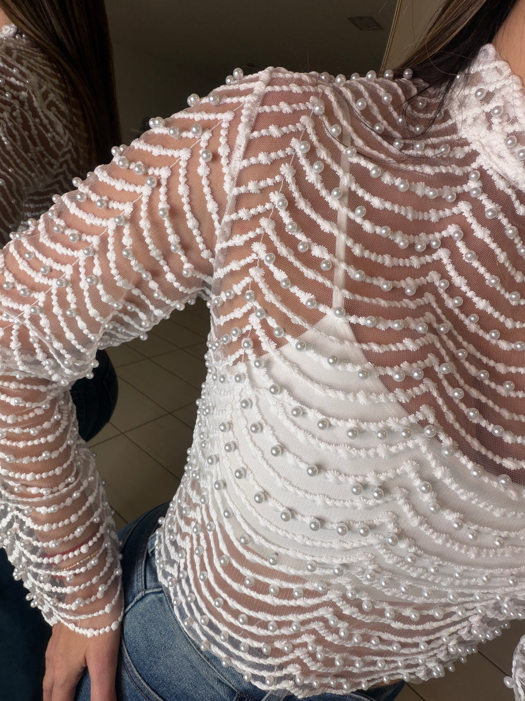 Sugar Vanilla Pearls White Top