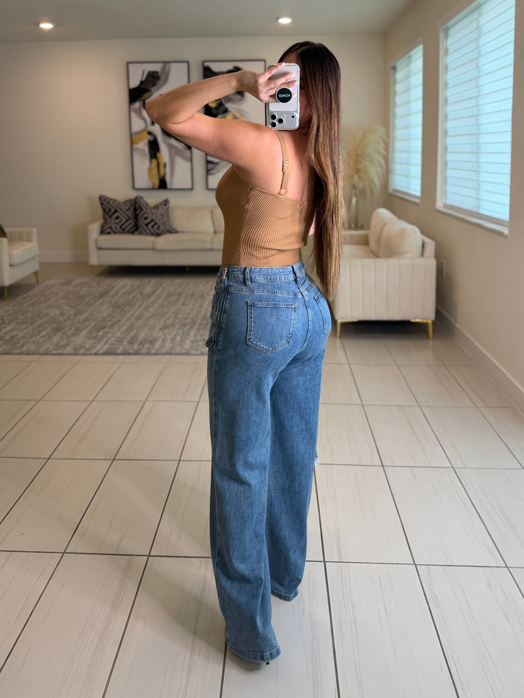 Empowered Feeling Denim Pants