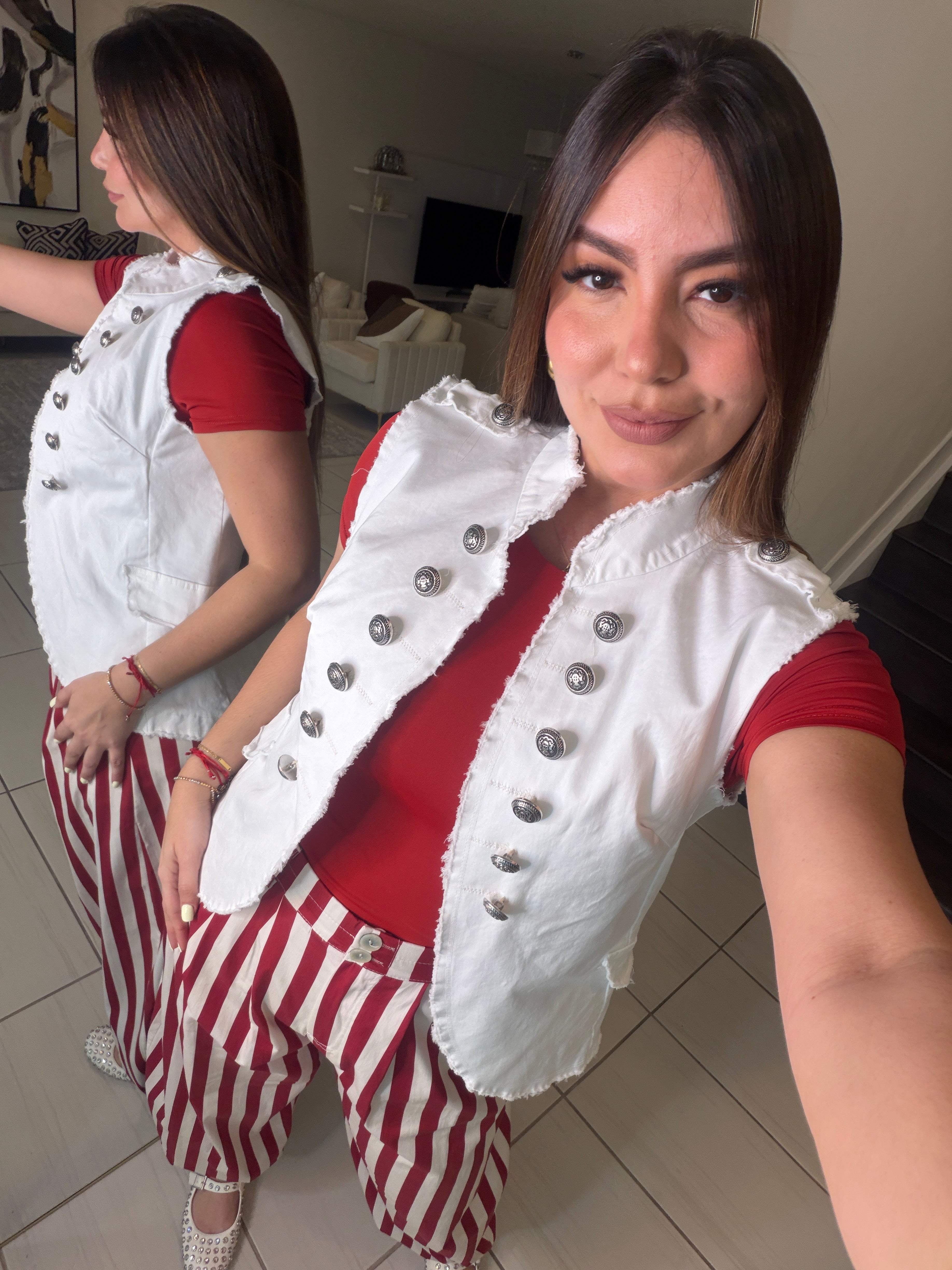 Gravity Stripes Red Pants