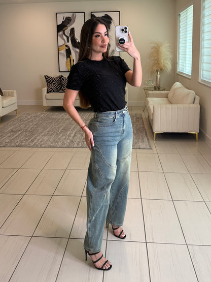 Midnight Shine Black Top