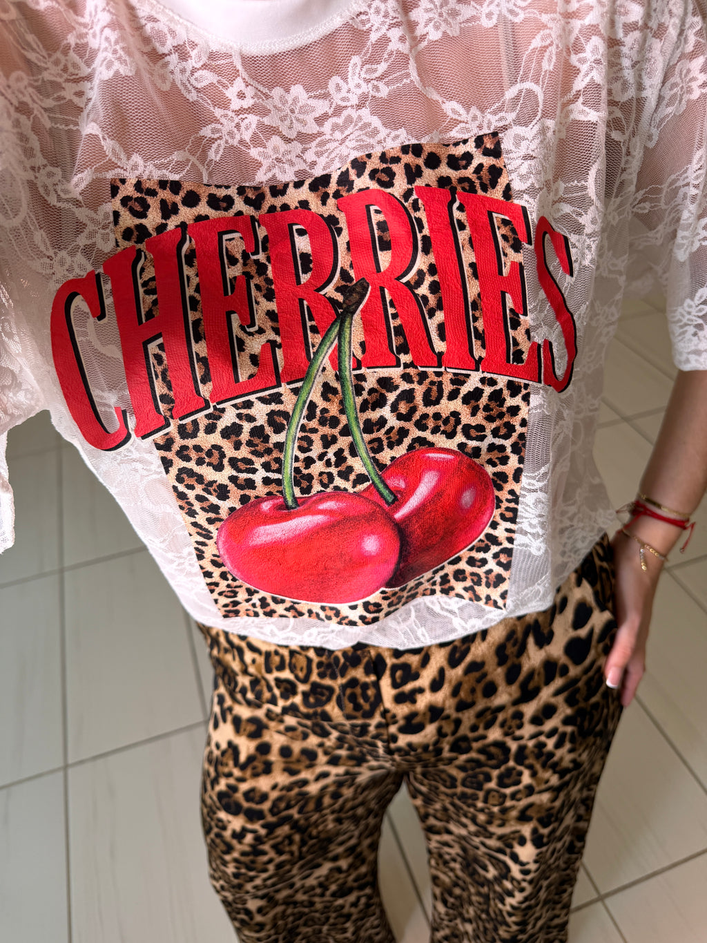 Cherries White Tshirt