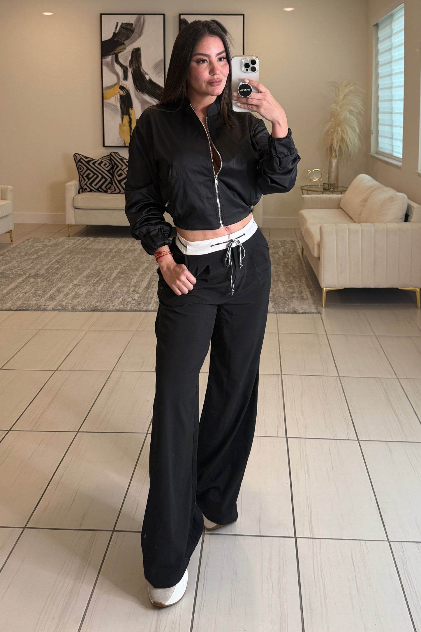 Cozy Black Bomber Jacket