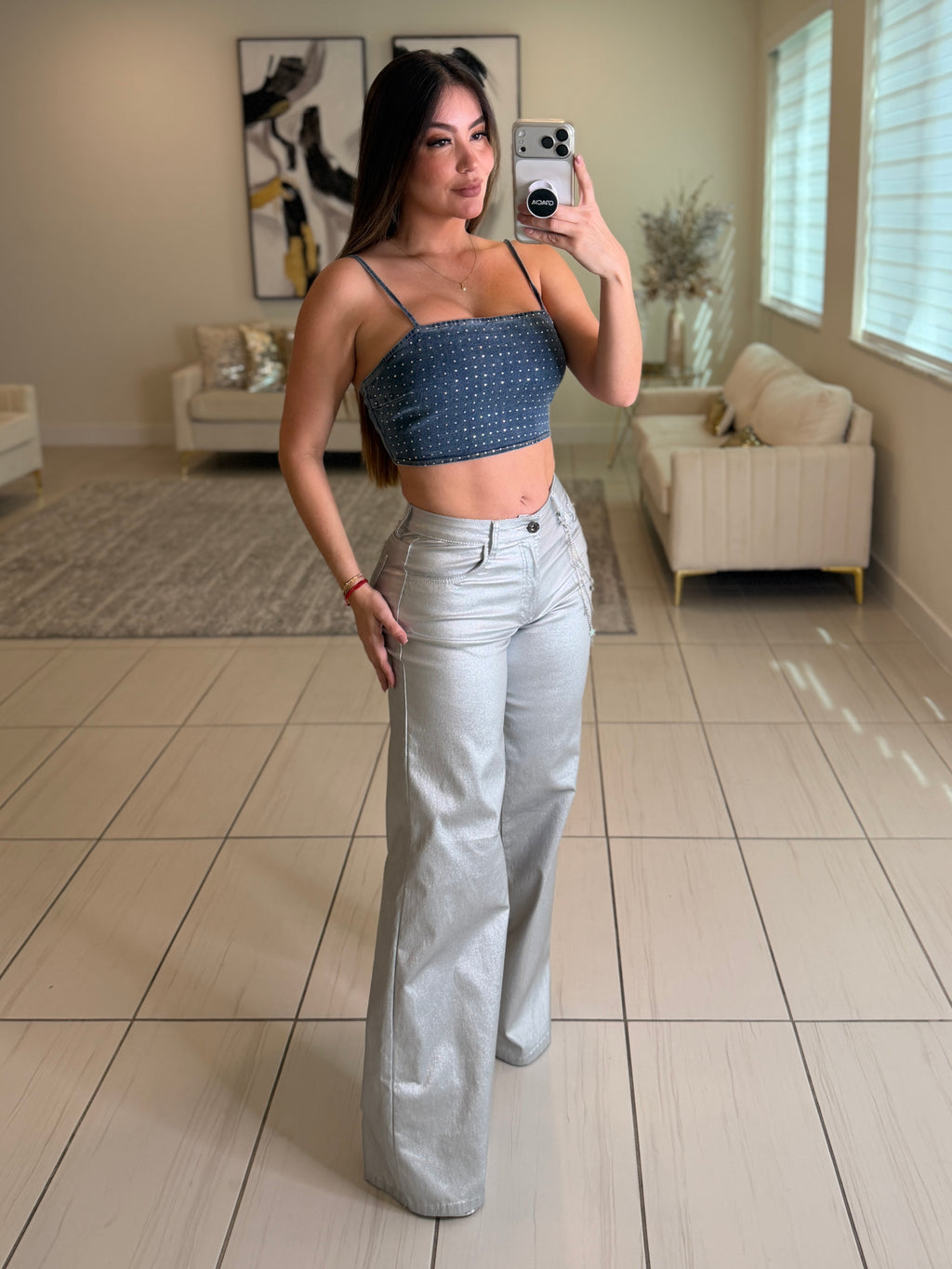 Street Verse Silver Pants