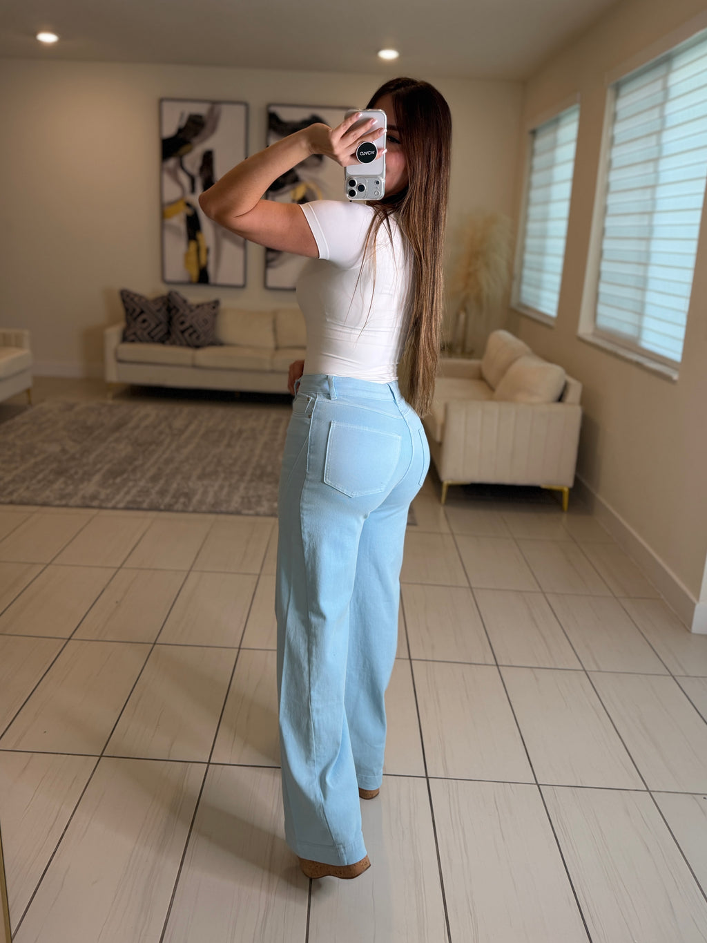 Spring Time Light Blue Pants