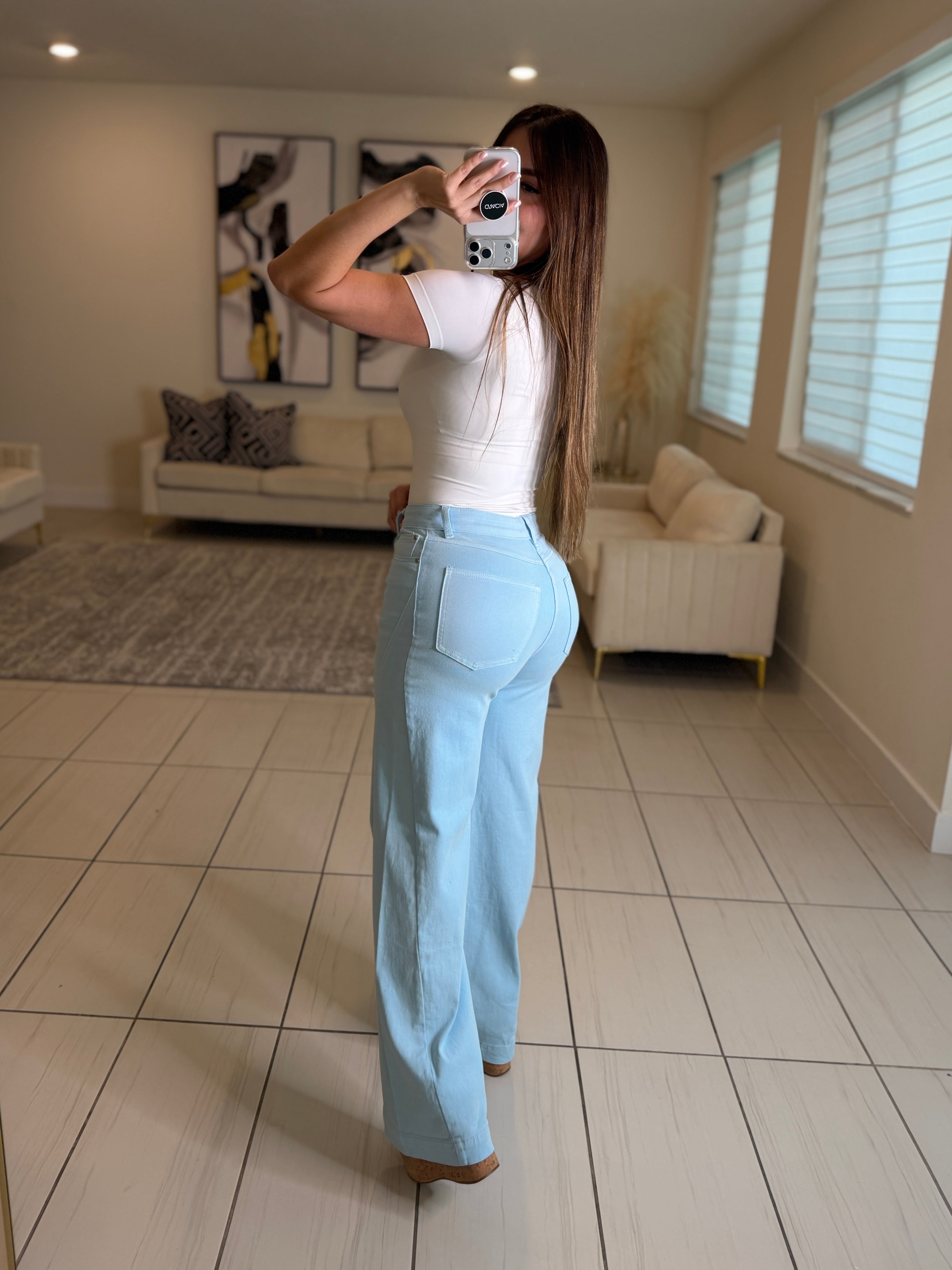 Spring Time Light Blue Pants