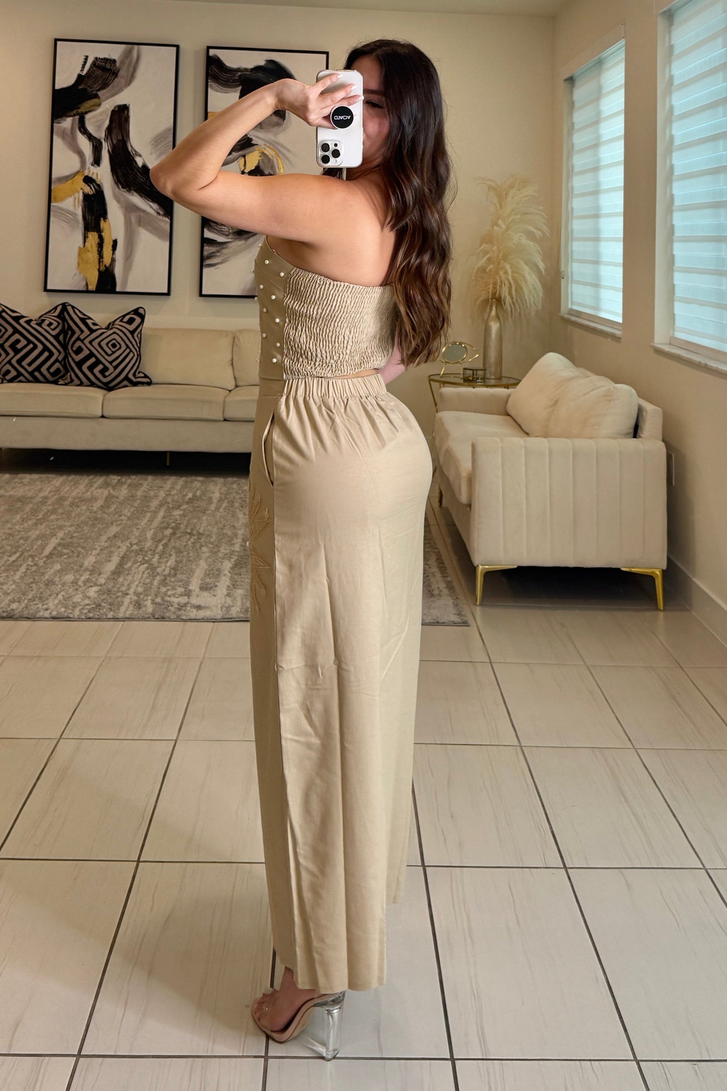 Cleo Crush Kakhi Skirt