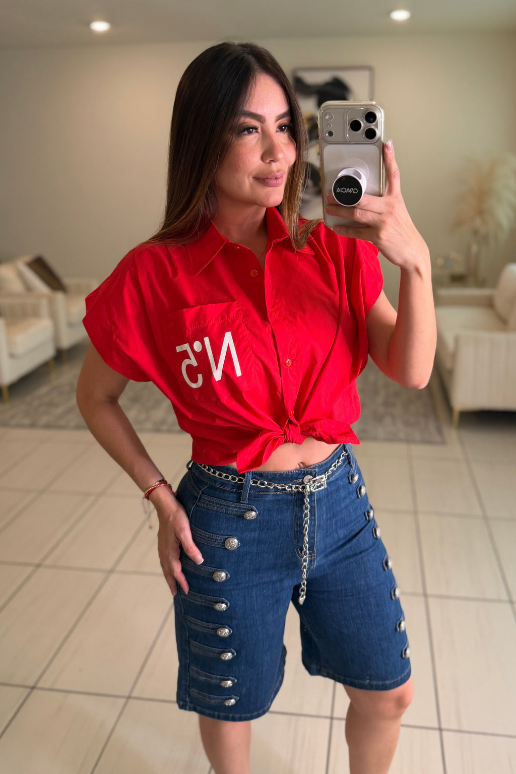 Charming Red Shirt
