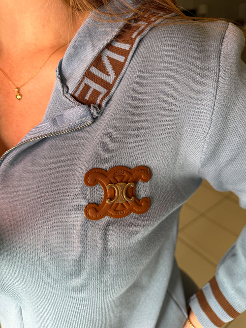 Iconic Comfy Blue Knit Pant Set