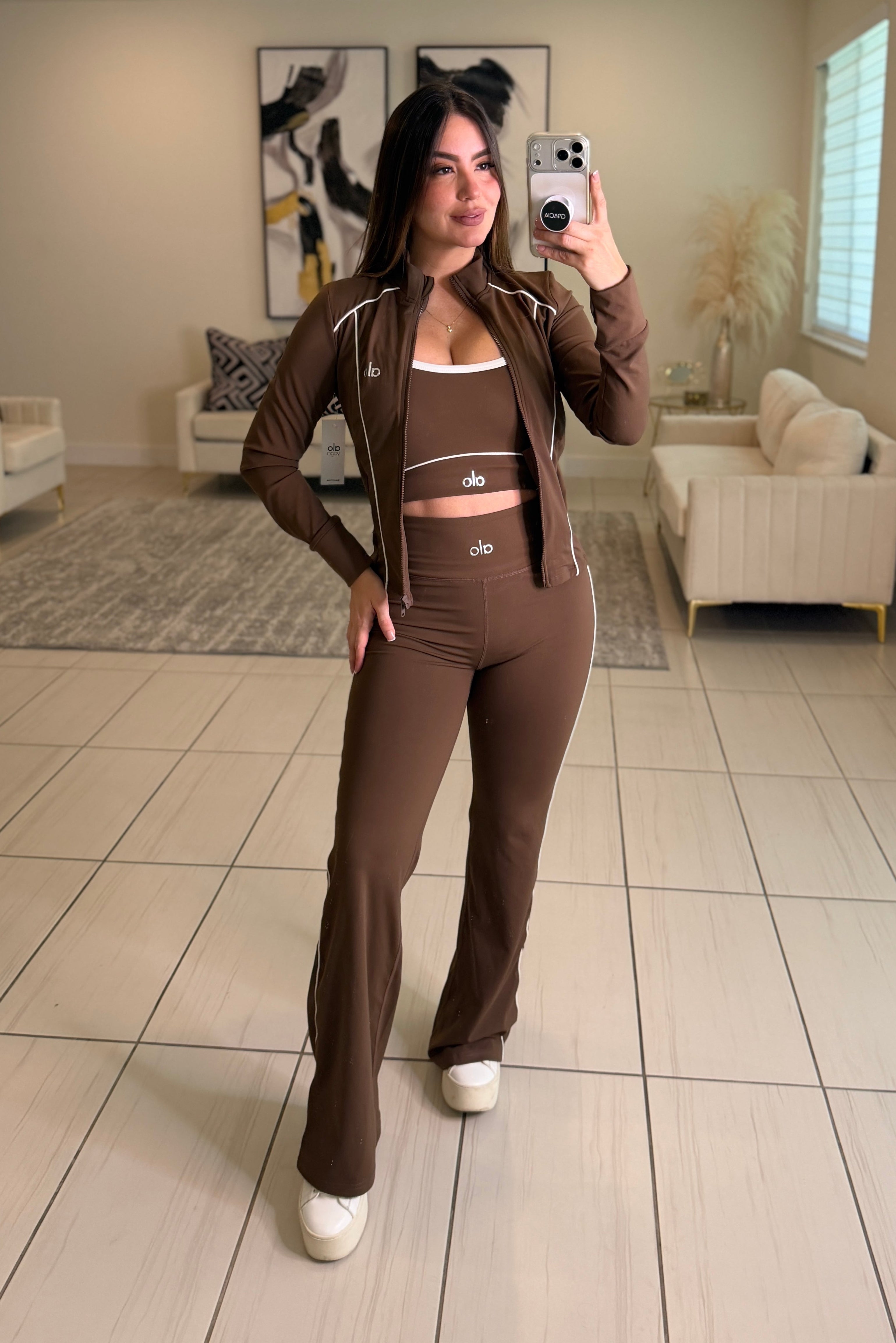 Airbrush Halo Brown Pants Set