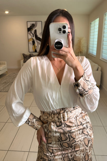 Viper Desire White Maxi Dress